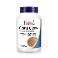 Complément personnalisé à l'extrait de griffe de chat 1000mg, 120 gélules – Soutient la santé et la fonction immunitaire des adultes