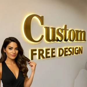 Gratis Ontwerp Op Maat Gemaakte Zakelijke Achtergrondverlichting Briefbord Buitenreclame Merk <span class=keywords><strong>Logo</strong></span> Briefbord - Product Image 6