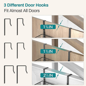 <span class=keywords><strong>Appeso</strong></span> dietro porta Organizer mensola-Spice 6 cestini regolabili in metallo sopra la porta gancio maglia Organizer - Product Image 6