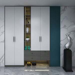 Mueble Zapatero Minimalista Francés de Alta Gama Personalizado, Gran Capacidad de Almacenamiento para la Entrada del Salón - Product Image 4