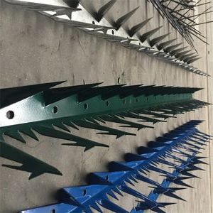 Maquinilla de afeitar galvanizada recubierta de polvo de alta seguridad personalizada de fábrica Anti Climb Spike para la pared superior del hogar - Product Image 3