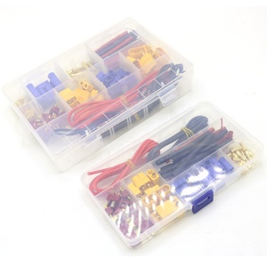 Adaptador de enchufe hembra macho con cable de silicona y tubo retráctil para Dron RC <span class=keywords><strong>FPV</strong></span>, XT60 XT90 EC3 EC5 - Product Image 2
