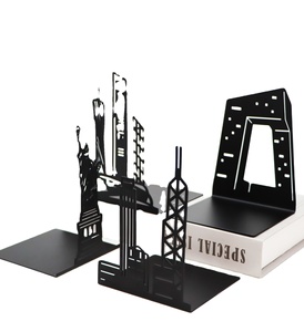Sujeta Libros Personalizados de Metal, Decorativos para Estantes, Resistentes con Base de Metal, Juego de 2 - Product Image 4