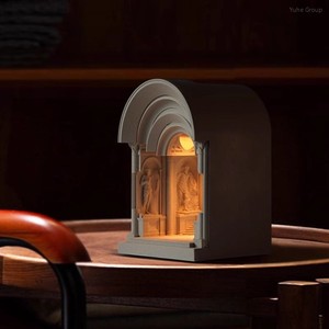 โคมไฟกลางคืนสไตล์เรโทร, เครื่องละลายเทียนหอมอโรมาสำหรับโต๊ะในห้องนอน, ของขวัญตกแต่งสุดสร้างสรรค์สำหรับผู้หญิงและเด็กผู้หญิง, เครื่องอุ่นเทียน - Product Image 4