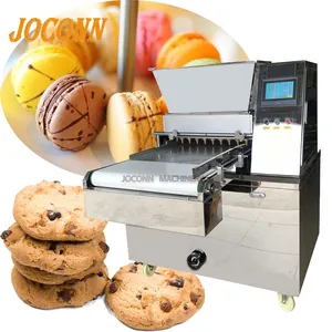 Automatic Small almond cakes making machine/ round coconut Biscuits depositing machine / butter Cookies moulding machine price