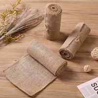 Nœuds de chaise en toile de jute naturelle, style campagnard vintage, pour mariage