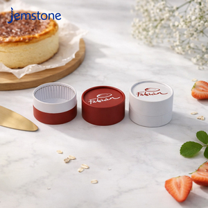 Recyclable Materials Luxury Food Grade Baking Dessert Kraft Paper Tube Cheesecake Cake Packaging Round Cardboard Cylinder Box - Product Image 5