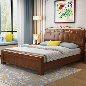 Cama Moderna y Sencilla de Madera Maciza Estilo Chino con Almacenamiento para Dormitorio de Invitados XC-033 - Product Image 5