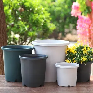 Vaso de plástico para plantas e árvores, galão de plástico para berçário, tamanho grande, jardim em PP, grande, tamanho grande, atacado