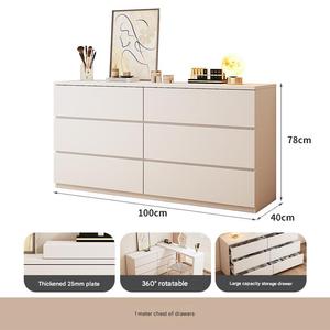 Hiện đại đơn giản kem phong cách bàn trang điểm Tủ lưu trữ Tích hợp ngăn kéo ngực thắp sáng mở rộng cho phòng ngủ nhà nhỏ - Product Image 5