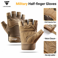 Gants tactiques multifonctionnels sans doigts avec protection des articulations, respirants, demi-doigts, pour le tir, la chasse et la randonnée