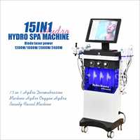 Promoción: Máquina Facial 15 en 1 para Limpieza de la Piel, Hidratación con Oxígeno, Hidrodermoabrasión y Tecnología de Microdermoabrasión