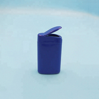 Bouteille pp en xitol de 100 ml, caoutchouc à mâcher, avec couvercle déchirée, tubes, capsules vides avec couvercle déchiré, 10 pièces