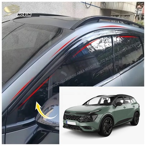 Visière de fenêtre pour <span class=keywords><strong>Kia</strong></span> <span class=keywords><strong>Sportage</strong></span> <span class=keywords><strong>NQ5</strong></span> SWB 2023 + pare-pluie visière de porte pare-vent de voiture pare-météo - Product Image 2