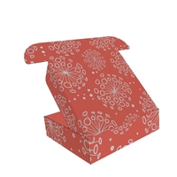 Boîte d'emballage personnalisée pour chaussettes/manteaux en fourrure, en carton recyclable, avec impression laminée effet dégradé, pour présentation de mode