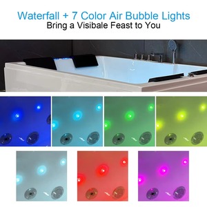 Moderna Bañera de Hidromasaje Doble con Jacuzzi para Interiores, Fabricada con Acrílico - Product Image 4