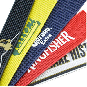 Alfombrilla de silicona de PVC personalizable de fábrica resistente al agua y aislante del calor respetuoso con el medio ambiente bebida Red <span class=keywords><strong>Bull</strong></span> Bar Mat almohadilla de PVC - Product Image 1