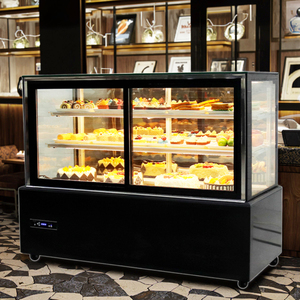 Premium Marble Upright Pastry Shop Refrigerator Front Door Frost Free Digital Temperature Control Dessert <strong>Showcase</strong> Standing <strong>Cake</strong> - Product Image 1