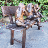Sculpture animale en bronze Offre Spéciale statue de jardin de trois singes sages