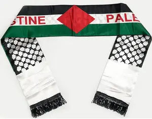 كرة القدم والرموز الوطنية وشاح علم فلسطين للرجال والنساء