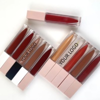 Gloss à lèvres vegan à label privé, brillant longue durée, non collant, rouge à lèvres liquide mat, logo personnalisé, vente en gros