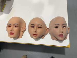 Masque réaliste en silicone pour Halloween, masque facial féminin pour travestis, transgenres, drag queens, soirées sissy avec perruques pour femmes - Product Image 2