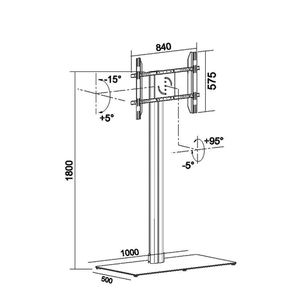 נוף & פורטרט ציבורי קומה מסך קומה מסך קומה 30-60" - Product Image 6