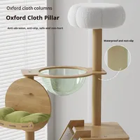 En gros Arbre à chat de luxe multi-niveaux avec condo, poteau à gratter en sisal, tissu pelucheux, amovible, sûr et durable