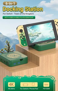 Station d'accueil TV pour Nintendo <span class=keywords><strong>Switch</strong></span> 6-en-1 avec HDMI 4K, station de base portable, support de charge avec chargeur Joycon - Product Image 4