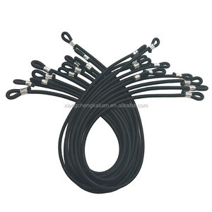 Cordon élastique réglable en latex noir KALUEN de 10 mm et 1,2 mètres pour trampoline, corde extensible - Product Image 2