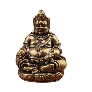 Figura de Buda Miniatura de Latón Sólido Estilo Chino, Decoración de Escritorio, Artesanía, Buda de Bolsillo, Estatuas de Buda Vajrasattva - Product Image 5