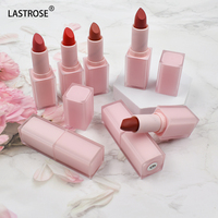 Rouge à lèvres en velours mat neutre longue durée en tube carré Nouvelle formule liquide pour une couverture et un confort améliorés