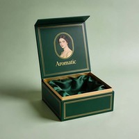 Boîte d'emballage personnalisée pour perruques avec doublure en satin de soie, boîte rigide de luxe à fermeture magnétique, boîtes pour produits capillaires