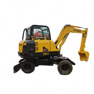 Excavatrice Hyundai d'occasion 60W, excavatrice sur roues, engins de chantier pour la construction, en vente chaude - Product Image 1