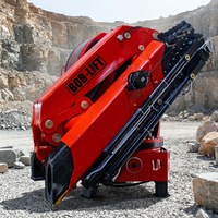 Grue à flèche hydraulique de 10/12/16/20/25 tonnes, grue de camion, mini-grue montée sur camion avec treuil et télécommande de cabine - Prix