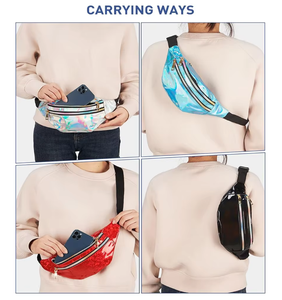 Bolsa de Cintura Reflectante de PU con Láser OEM y ODM, Disponible en Stock, Riñonera Casual de Moda, Bolsa Cruzada Portátil para Viajes a la Playa - Product Image 5