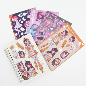 Linda hoja de pegatinas para diario con múltiples iconos temáticos para embalaje de marca, envoltura de regalos y venta al por menor - Product Image 5