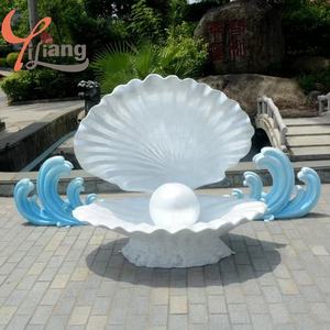 Escultura de <span class=keywords><strong>animales</strong></span> de fibra de vidrio de resina realista de diseño personalizado, serie marina, Concha, caracol de <span class=keywords><strong>mar</strong></span>, paisaje, pieza de arte decorativa - Product Image 1