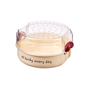 Fruit Dish With Clip On Lid Round Solid Color For Party Food Storage Container Lucky Every Day Design - Product Image 5