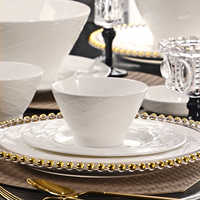 Bol à riz et nouilles en porcelaine blanche pure de style japonais, compatible micro-ondes, vaisselle de ramen pour usage commercial et domestique