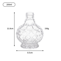 Bouteille diffuseur de parfum ronde de 200 ml avec logo personnalisé, fabrication en gros pour la chambre à coucher