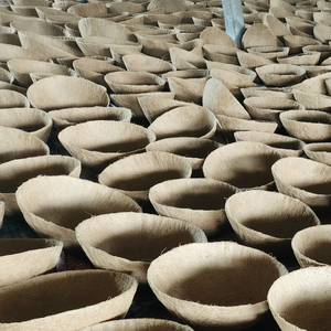 Panier suspendu artisanal en fibre de coco marron de haute qualité, taille personnalisée, style vintage, certifié phytosanitaire pour la maison et le jardin - Product Image 1