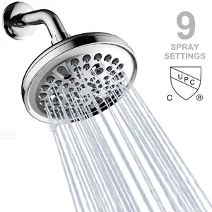 Pommeau de douche vente en gros sh9731cp pommeau de douche accessoires de salle de douche surface chromée ensemble de mélangeur de douche avec prix d'usine