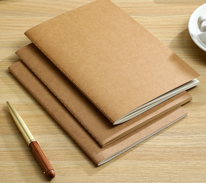 Estilo impreso B5/B6 Encuadernación térmica Cuaderno de papel Kraft Cuadrícula de puntos en blanco Bloc de notas Diario Recarga de viajero Organizador planificador - Product Image 4