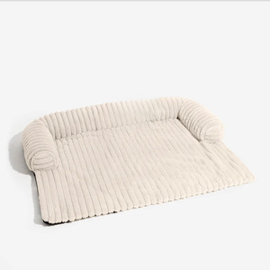 Venta al por mayor cómoda cama para mascotas, cojín de sofá universal de felpa para perros y gatos con funda extraíble, suministros de colchón de almohadilla suave para dormir/ - Product Image 5