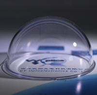 VY Optics Lentille asphérique en PC trempé de bonne qualité, couvercle de caméra dôme anti-explosion OEM, revêtement antireflet, ISO9001, transparent