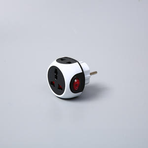 Portable Travel <b>Adapter</b> With Switch 100-240V Universal <b>European</b> Standard Power Plug ABS Material - Product Image 3