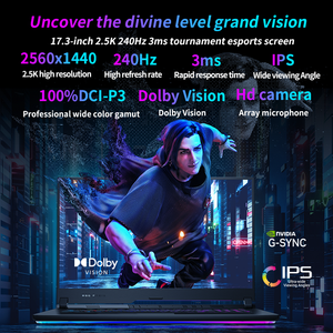 แล็ปท็อปสำหรับเล่นเกม <span class=keywords><strong>G17</strong></span> <span class=keywords><strong>ASUS</strong></span> รุ่น <span class=keywords><strong>Strix</strong></span> ขนาด17.3นิ้ว2560*1440 1TB Pcie4.0โซลิดสเตตแล็ปท็อปสำหรับธุรกิจ - Product Image 3