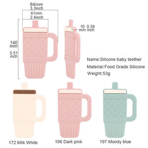 מוצרים חדשים לסביבה התינוק הידידותי לסביבה מתנה סיליקון רך מים טיתורים ילדים לועסים צעצועים לילדים צעצוע תינוקות קל לאחיזה - Product Image 3
