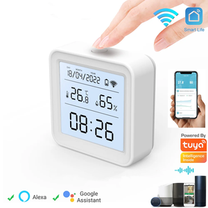 Black White LCD Detector Indoor Temperature Sensor Digital Temperature <b>Humidity</b> <b>Meter</b> Thermometer Hygrometer IR Remote - Product Image 5